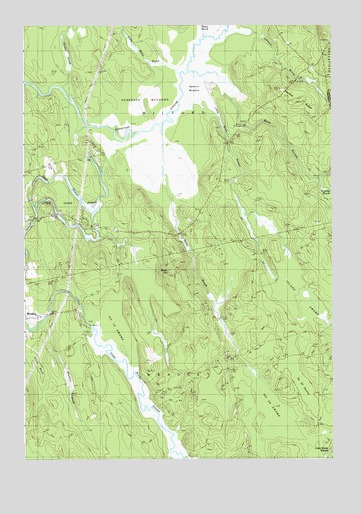 Otter Chain Ponds, ME USGS Topographic Map
