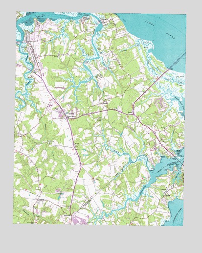 Benns Church, VA USGS Topographic Map