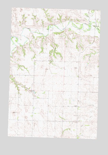 Otter Creek West, ND USGS Topographic Map