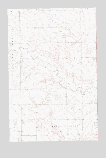 Otter Tail Creek, ND USGS Topographic Map