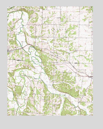 Otterville East, MO USGS Topographic Map