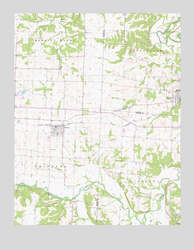 Otterville West, MO USGS Topographic Map