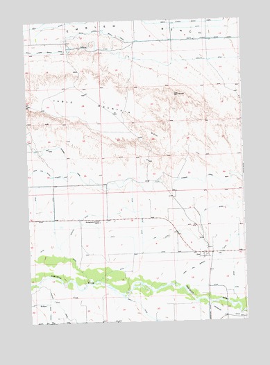 Otto, WY USGS Topographic Map