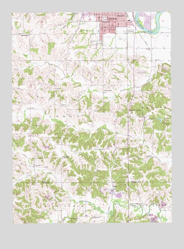 Ottumwa South, IA USGS Topographic Map