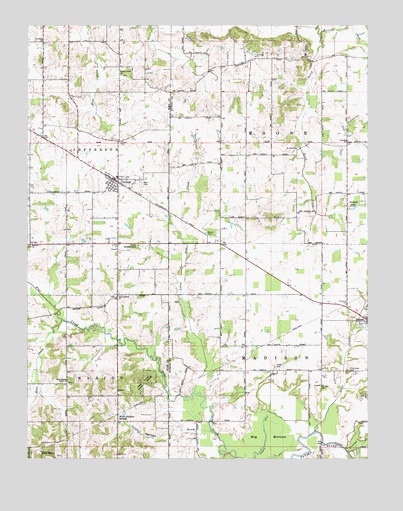 Otwell, IN USGS Topographic Map