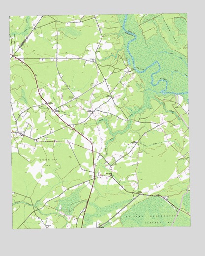 Outland, SC USGS Topographic Map