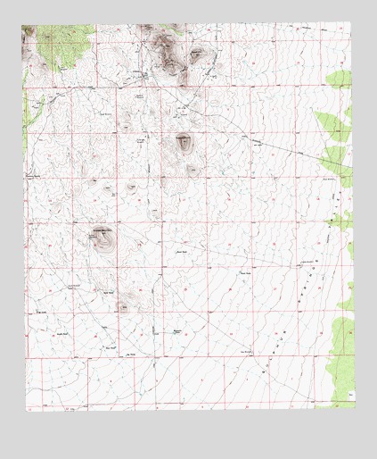 Outlaw Mountain, AZ USGS Topographic Map