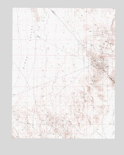Outlaw Springs SE, NV USGS Topographic Map