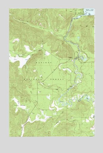 Outlet Bay, ID USGS Topographic Map