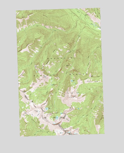 Oval Peak, WA USGS Topographic Map