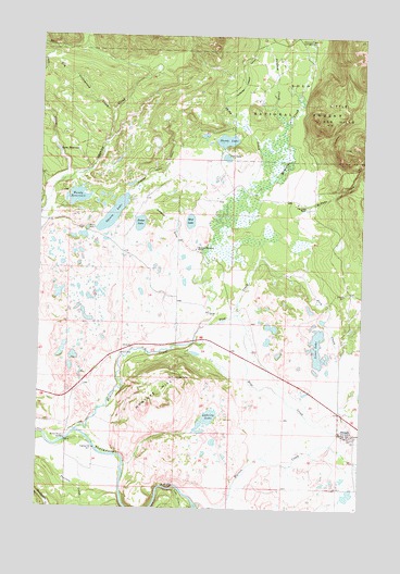 Ovando, MT USGS Topographic Map