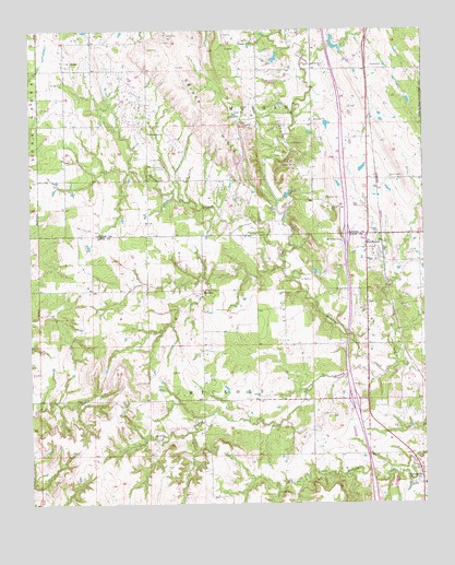 Overbrook, OK USGS Topographic Map
