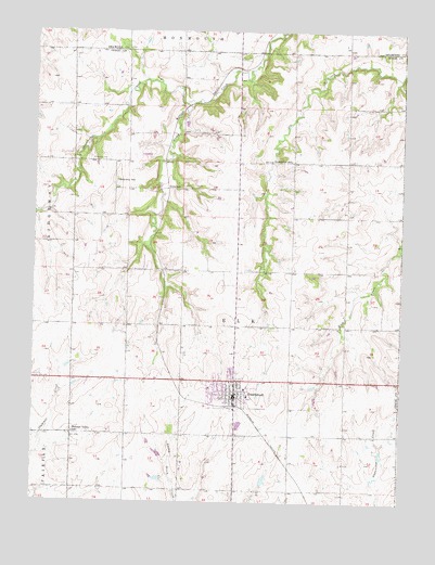 Overbrook, KS USGS Topographic Map