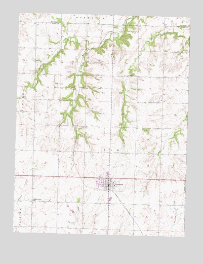 Overbrook, KS USGS Topographic Map