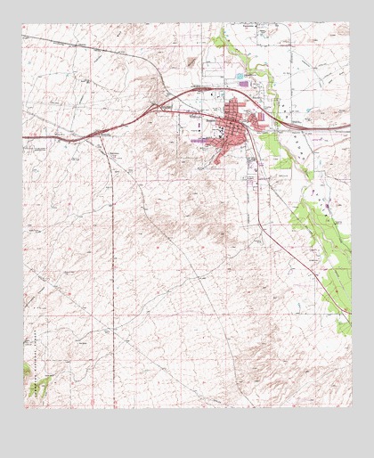 Benson, AZ USGS Topographic Map