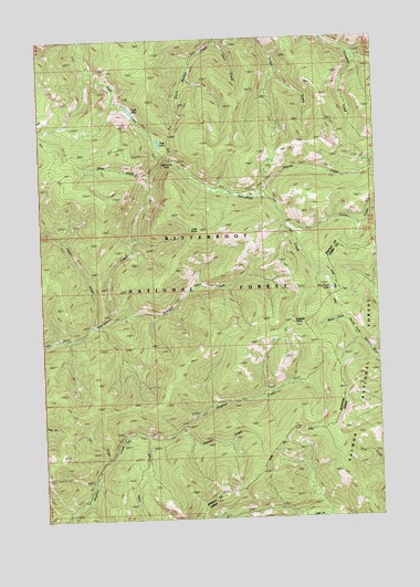 Overwhich Falls, MT USGS Topographic Map