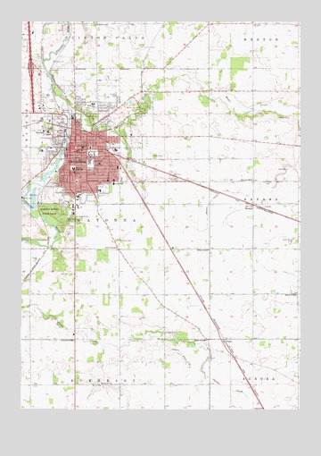 Owatonna, MN USGS Topographic Map