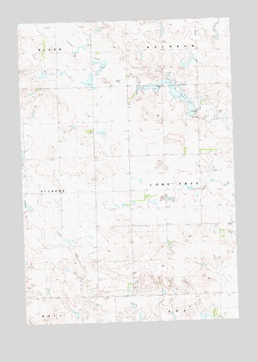 Owen Lake, SD USGS Topographic Map