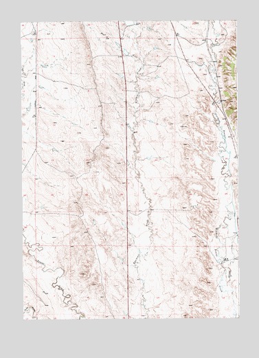 Owens, WY USGS Topographic Map