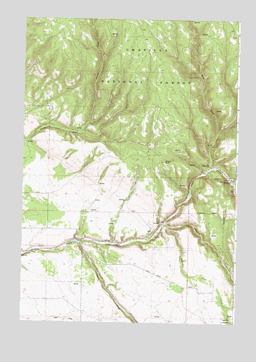 Owens Butte, OR USGS Topographic Map