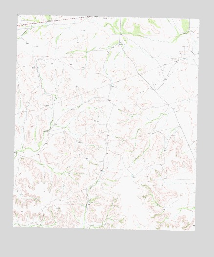 Owens Creek SE, TX USGS Topographic Map