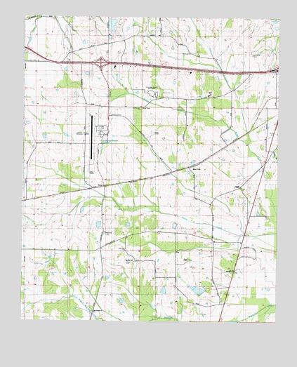 Bent Oak, MS USGS Topographic Map