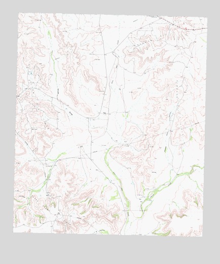 Owens Creek SW, TX USGS Topographic Map