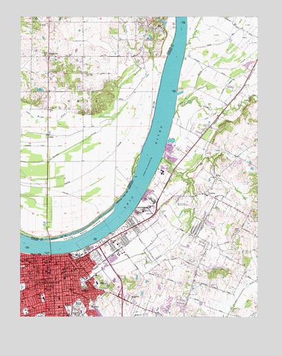 Owensboro East, KY USGS Topographic Map