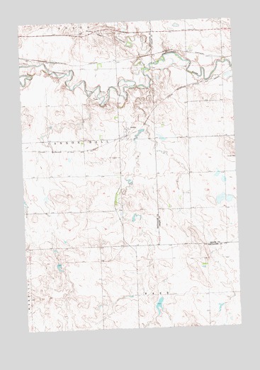 Bentley, ND USGS Topographic Map