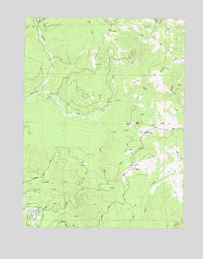 Owl Creek, CA USGS Topographic Map
