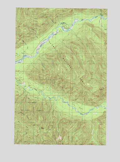 Owl Mountain, WA USGS Topographic Map