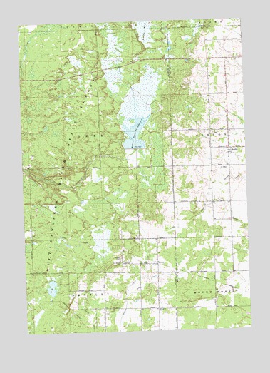Bentley, MI USGS Topographic Map