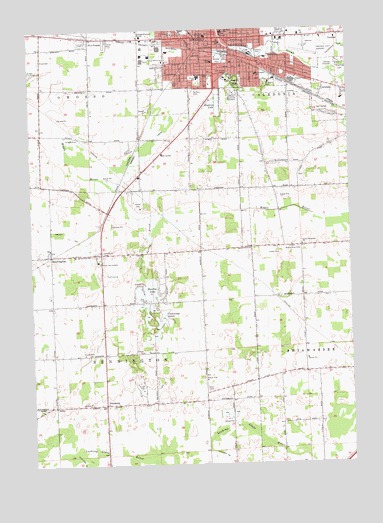 Owosso South, MI USGS Topographic Map