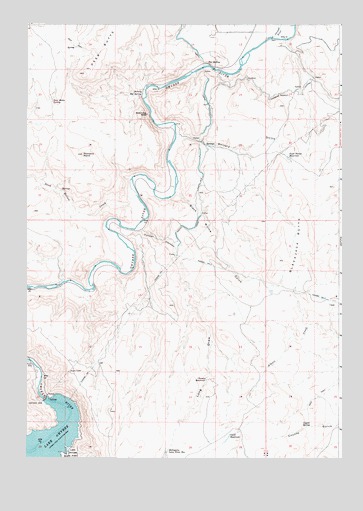 Owyhee Dam, OR USGS Topographic Map