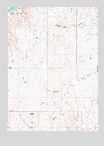 Owyhee Ridge, OR USGS Topographic Map
