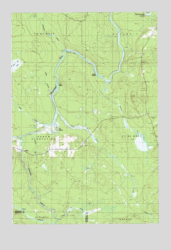 Oxbow East, ME USGS Topographic Map