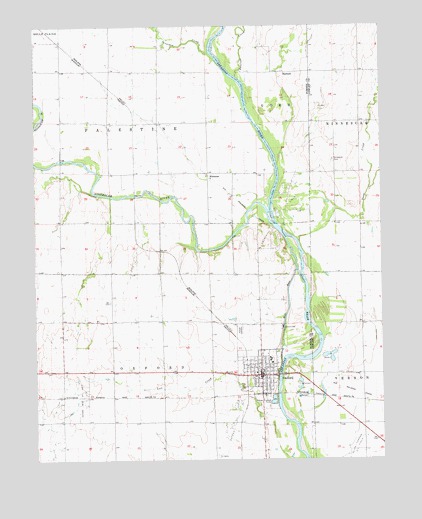Oxford, KS USGS Topographic Map