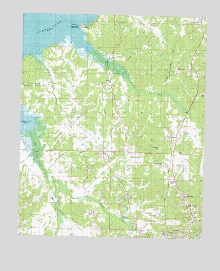 Oxford North, MS USGS Topographic Map
