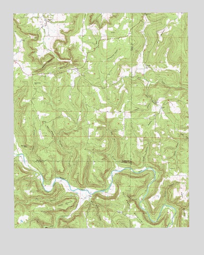 Oxley, AR USGS Topographic Map