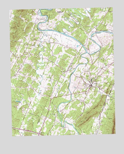 Benton, TN USGS Topographic Map