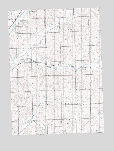 Oyens, IA USGS Topographic Map