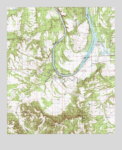 Benton, AL USGS Topographic Map