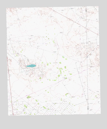 Ozark Lake, TX USGS Topographic Map