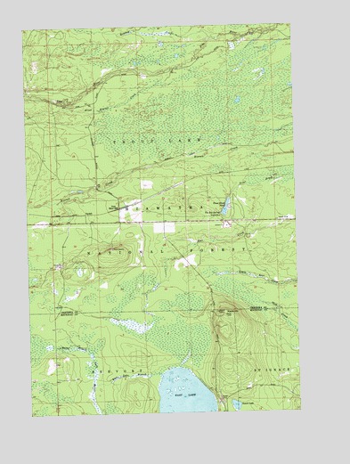 Ozark NE, MI USGS Topographic Map