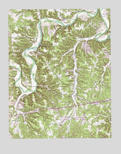 Ozark Springs, MO USGS Topographic Map