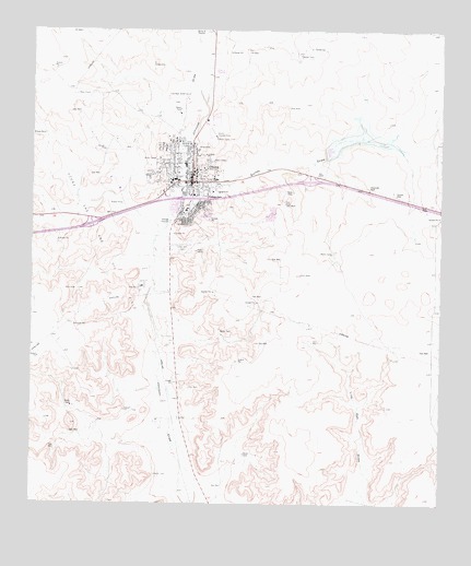 Ozona, TX USGS Topographic Map