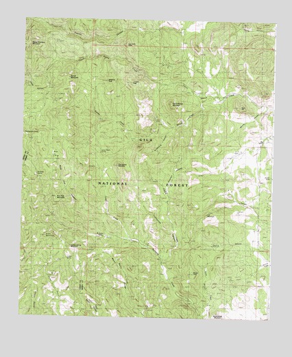 P A Mountain, NM USGS Topographic Map