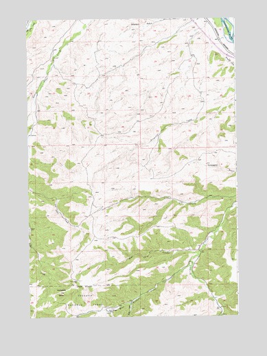 Packsaddle Butte, MT USGS Topographic Map