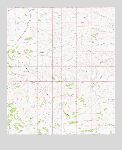 Packsaddle Canyon, NM USGS Topographic Map