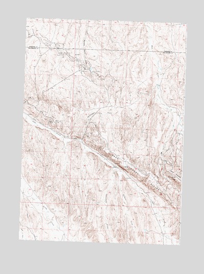 Packsaddle Creek, WY USGS Topographic Map